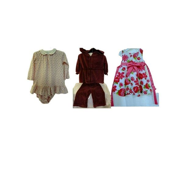 Ralph Lauren Bonnie Baby & Minnie Wear Infant Girls 6-9 Month Outfist 5 Pcs - Picture 1 of 12